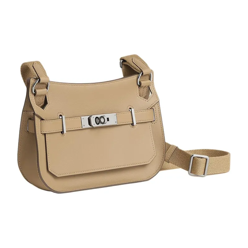 HERMES Jypsiere Swift Calfskin Crossbody Bag, Shoulder Bag Mini Women's Khaki-1