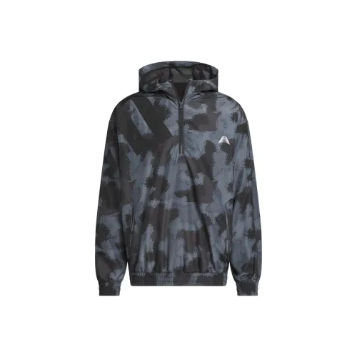 Adidas Free Shipping With AdiClub Anthony Edwards Camo Allover Print Anorak