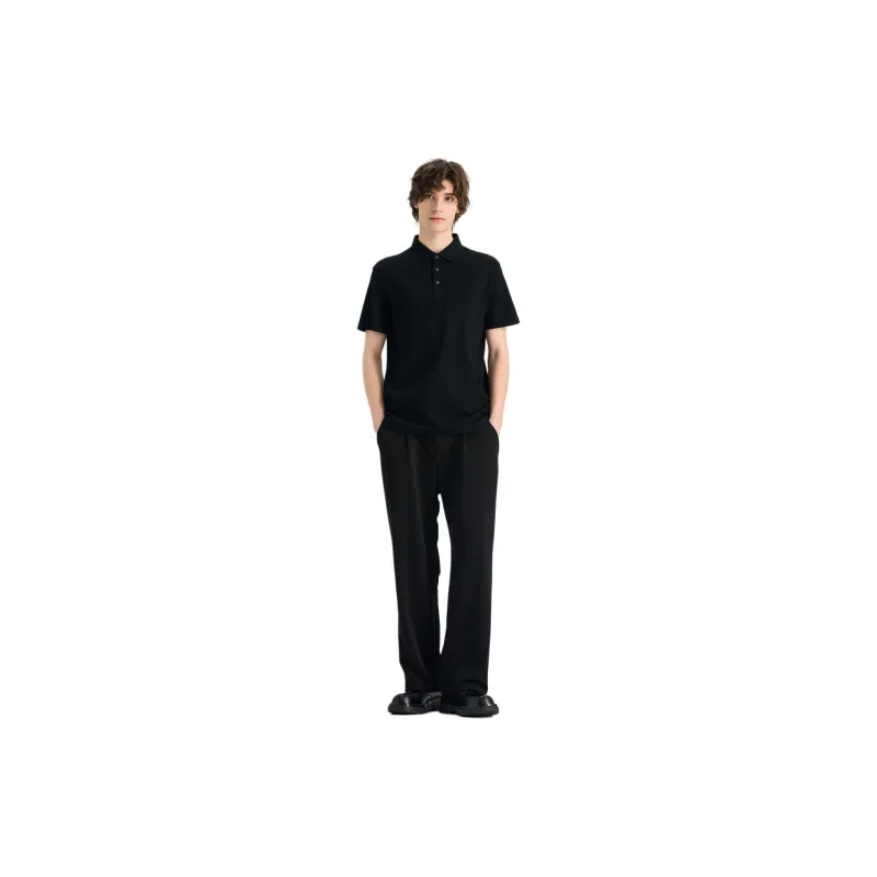 WILD LEADER Polo Shirts Men Mysterious Black[TW5118277H]-0