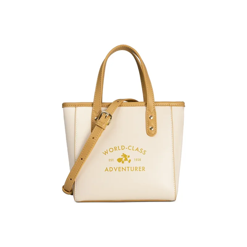 Disney Synthetic Leather Crossbody One Shoulder Handbag Women's Custard-0
