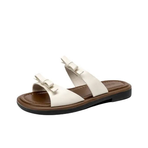 GEMEIQ Rubber Sole Slip Resistant Slide Slippers Women's