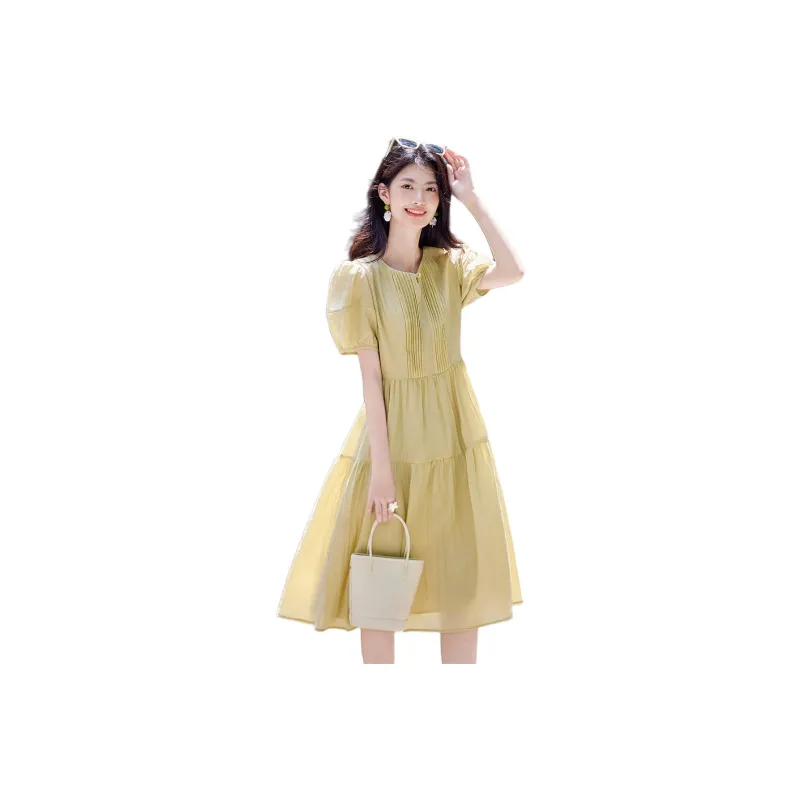 Still Quiet Short Sleeved Dress Women's-0