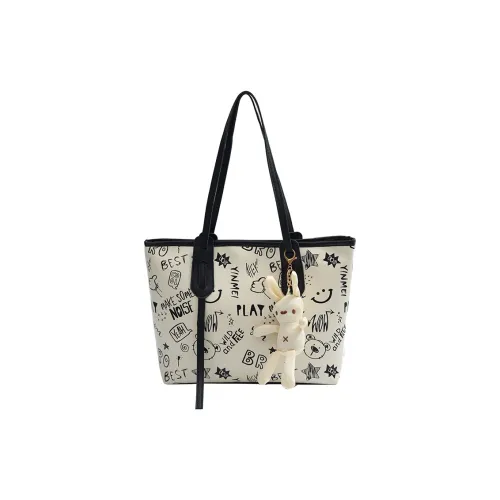 RIVMIND PU Tote Bag, Shopping Bag, Shoulder Bag Women's Black/Pink/Blue/Brown