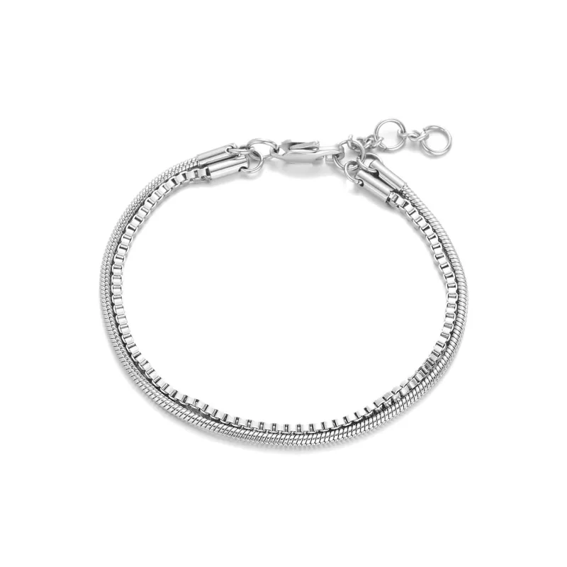 JEANSWEST Titanium Steel Bracelets Unisex-0