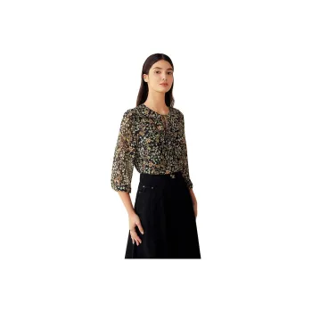 Yiner Shirts Women's Black