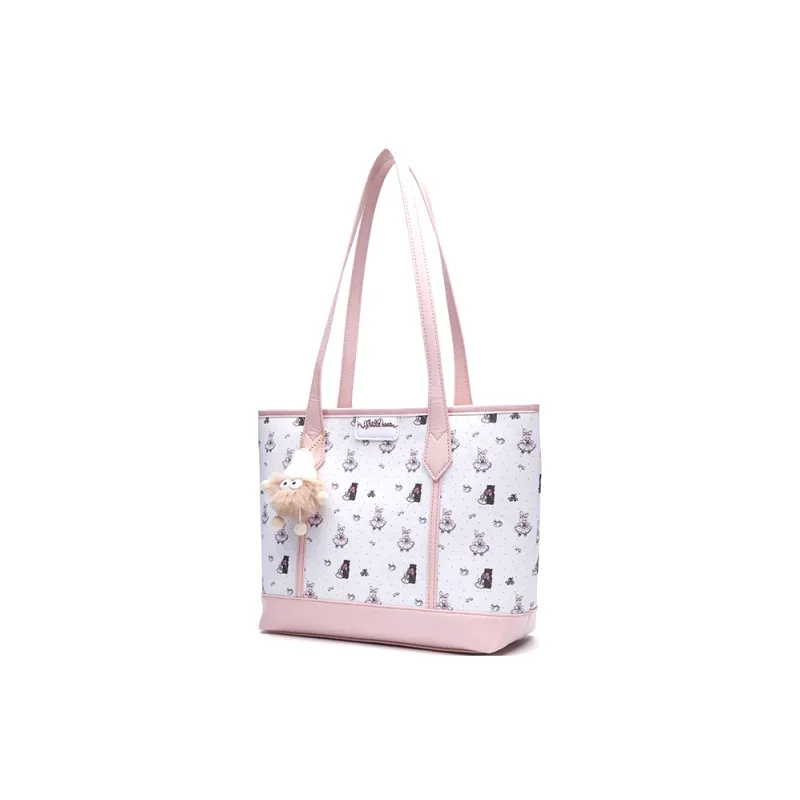 SHORT HAIR GIRL PU Tote Bag, Shopping Bag, Shoulder Bag Women's Multicolor-1