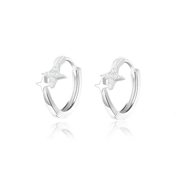 WINGSTOP Zircon Earrings Women's-0