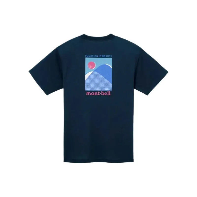 MONTBELL Wickron T Mountains & Sun T Shirt Unisex-0