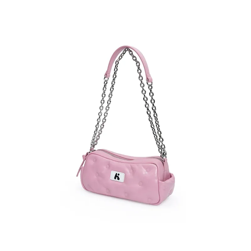 Karkki Top Grain Cow Leather Shoulder Bag Small Size Women's Multicolor-1
