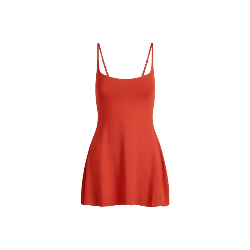 SKIMS SS25 SMOOTH LAYERS SCOOP NECK MINI DRESS Slip Dress Women's-0