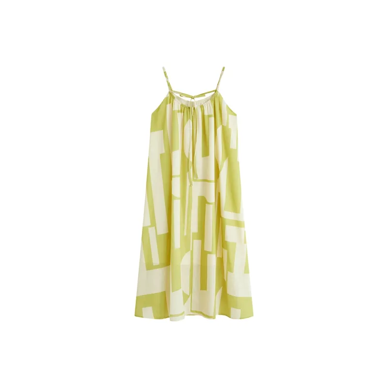 Inman Slip Dresses Women's Floral Green-1