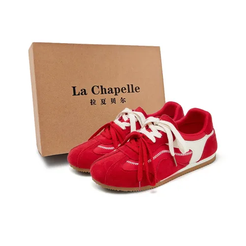 La Chapelle Slip Resistant, Abrasion Resistant, Rebound Resistant Low Top Casual Shoes Women's Red