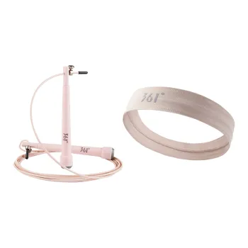 361° Skipping Rope Series Fitness Training Jump Ropes Fitness Crowd PVC+Silicone+Steel Wire Rope PP Controller 3m Pink