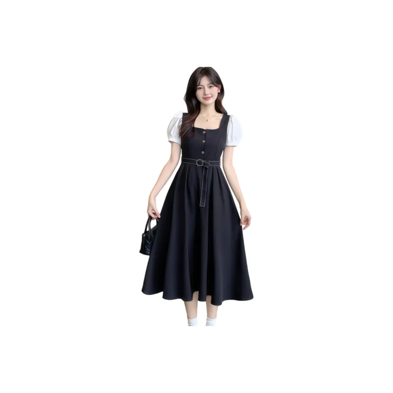 XIANSINIAO Short Sleeved Dress Women's-0