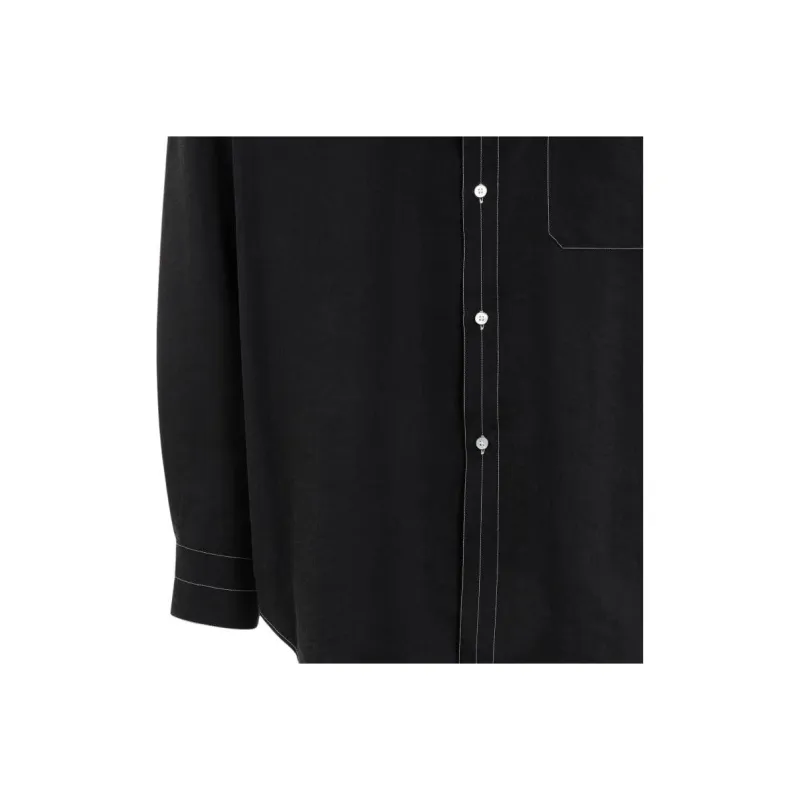 Lemaire Easy Shirt With Contrasted Stitch-4