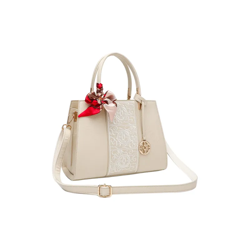 Pivsnu Synthetic Leather Shoulder Bag, Crossbody Bag, Handbag Women's White-1
