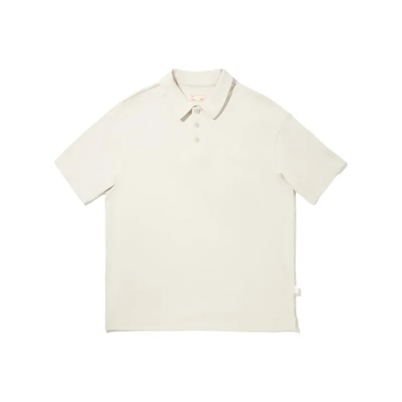 LiNing Polo Shirt Unisex Pearl White-0