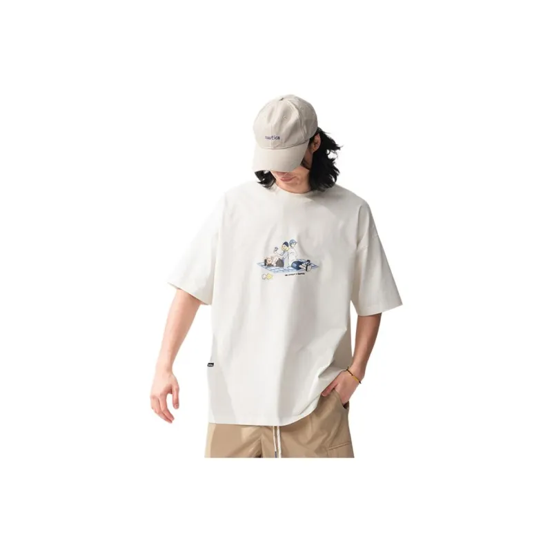 Nautica White Sail Regular T Shirt Women's-2