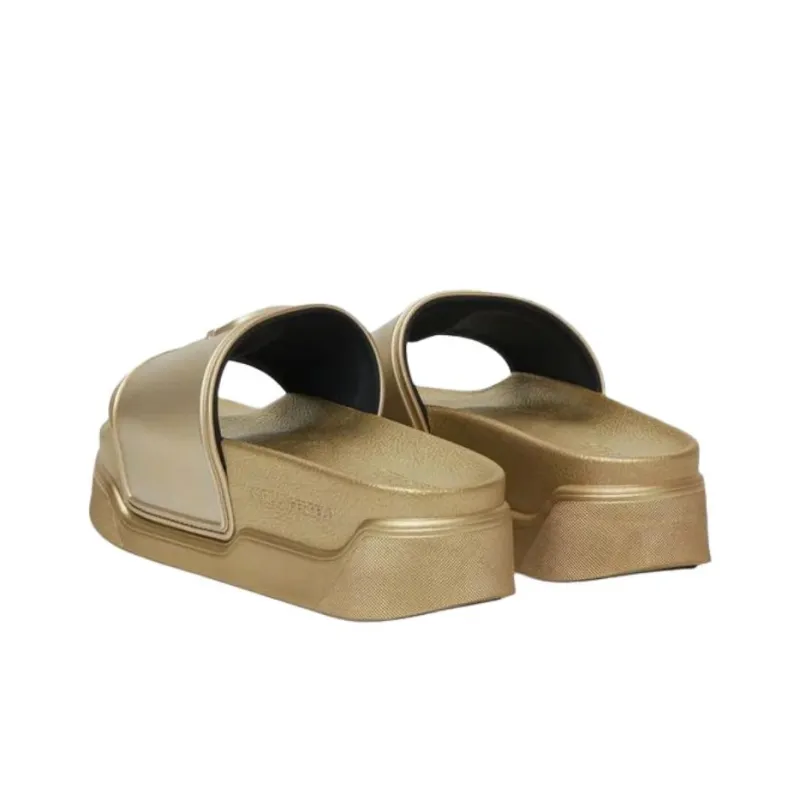 KARL LAGERFELD / Karl Lagerfeld Jeans Logo embossed Slides Women's-3