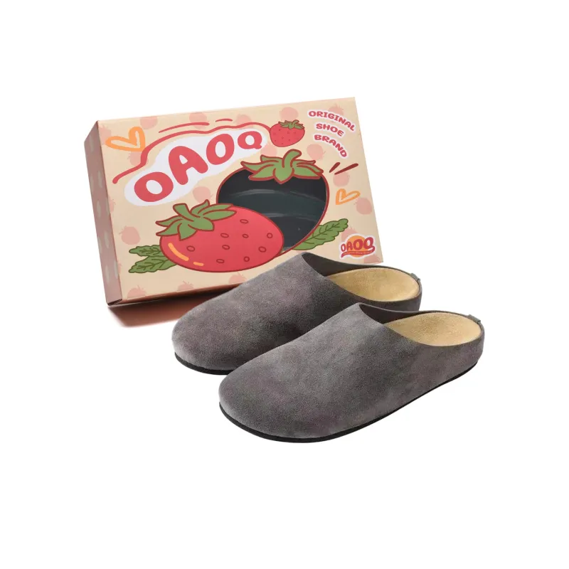 OAOQ Quiet Abrasion Resistant Slip Resistant Closed Toe Slippers Unisex-1