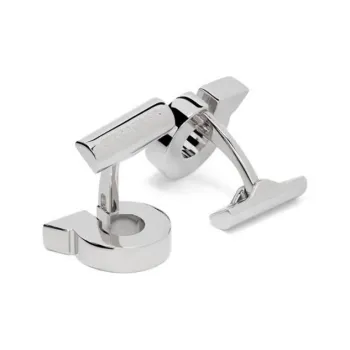 FERRAGAMO Brass Cufflinks Men's Silver