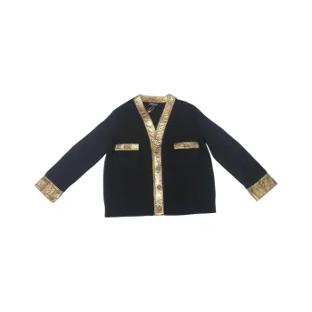 CHANEL 18K Cashmere Sweater Women's Black