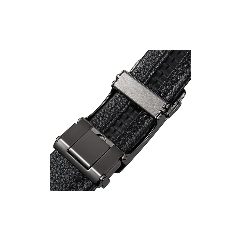Yalu Top Grain Cow Leather Belts Men's Width 3.5CM-3
