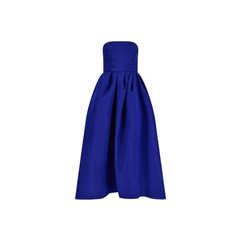 CarolinaHerrera Strapless Midi Dress-0