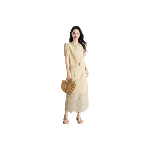 Shavani Two Piece Skirt Sets Women's