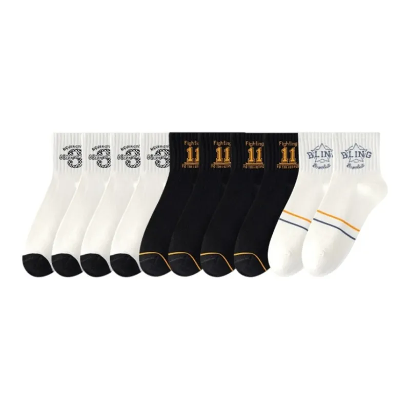 7 SEVFUN Unisex Mid-Calf Socks-38
