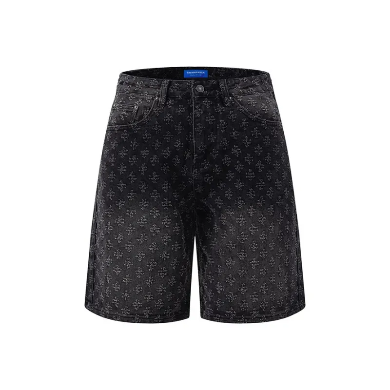SWAMP AREA Denim Shorts Unisex-5