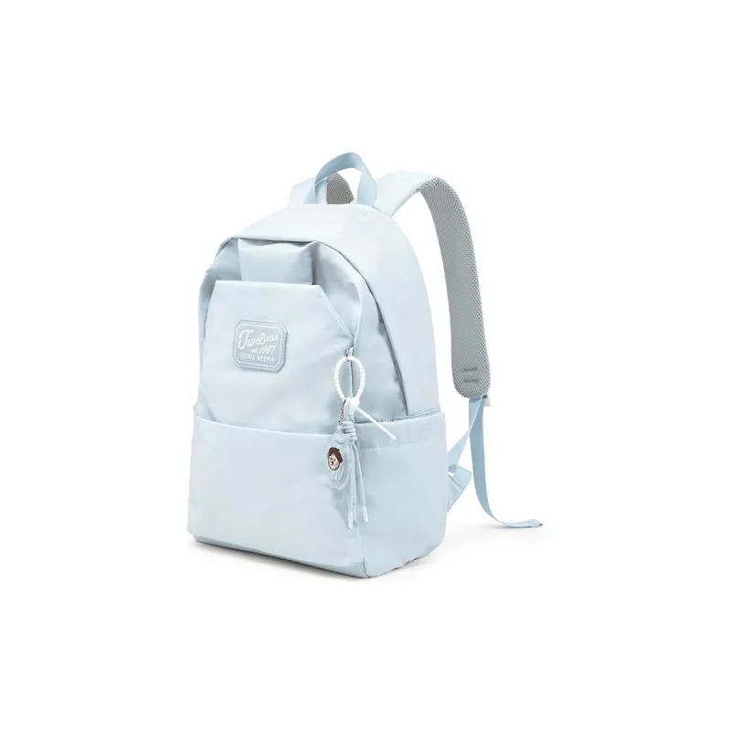 Teenie Weenie Fabric Backpack Women's Blue/Pink/Beige Apricot-1