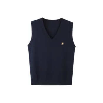 DRAGON FACE Vests Women's Navy Blue
