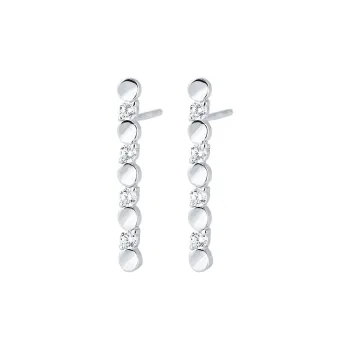 PHOENIXSILY 999 Fine Silver Stud Earrings Women's