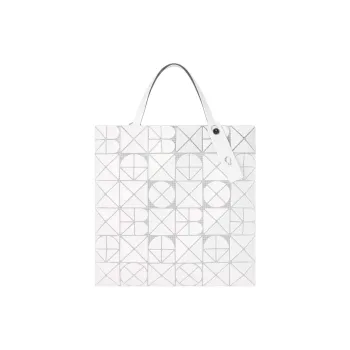 ISSEY MIYAKE PVC Tote Bag, Shopping Bag, Handbag Women's Matte White