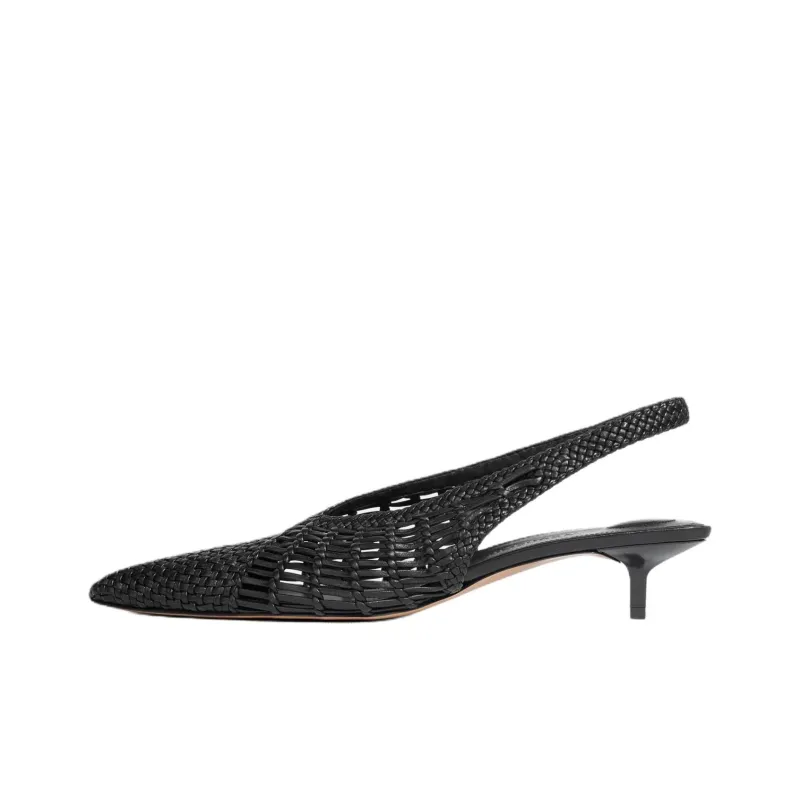 Jacquemus Cubisto Banane Slim Heel High Heels 3.5cm Women's Black-0