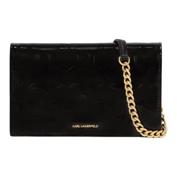 KARL LAGERFELD K/SKUARE Polyurethane Crossbody Bag Women's Black