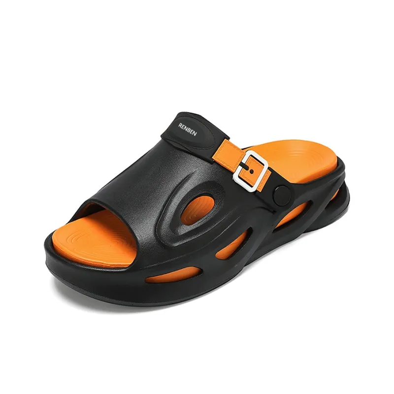 RENBEN Slip Resistant Abrasion Resistant Odor Resistant Slide Slippers Men's-22