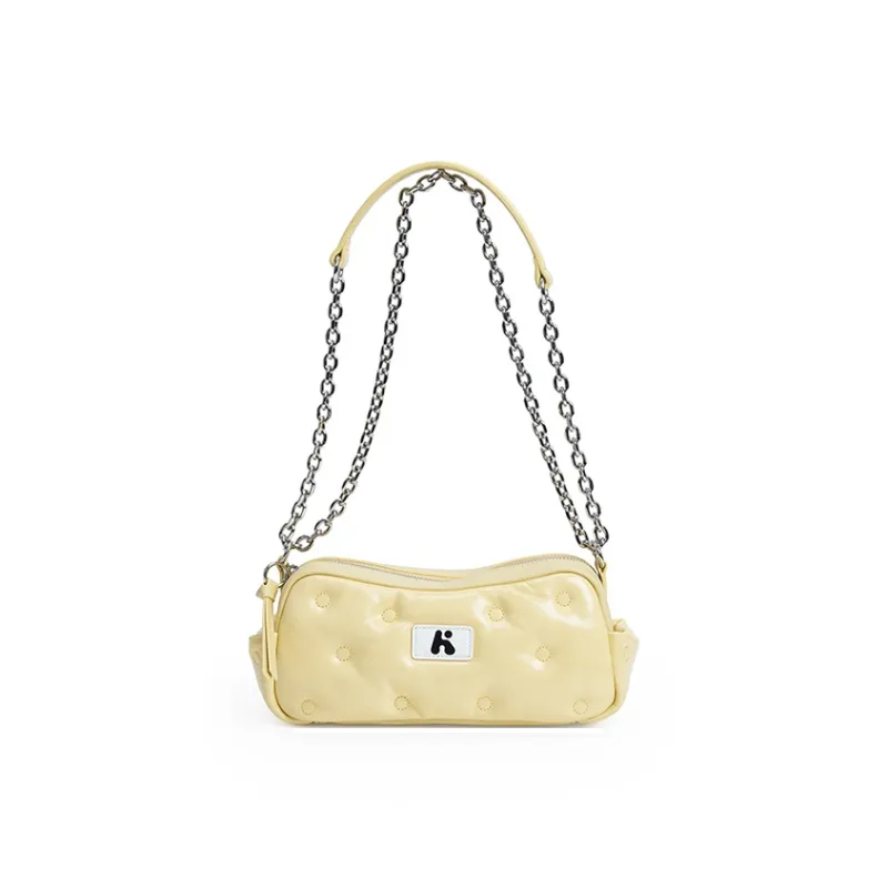 Karkki Top Grain Cow Leather Shoulder Bag Small Size Women's Multicolor-24