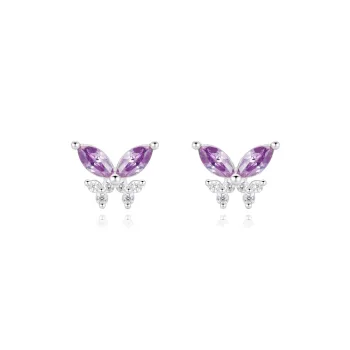 KUMET Sterling Silver Stud Earrings Women's