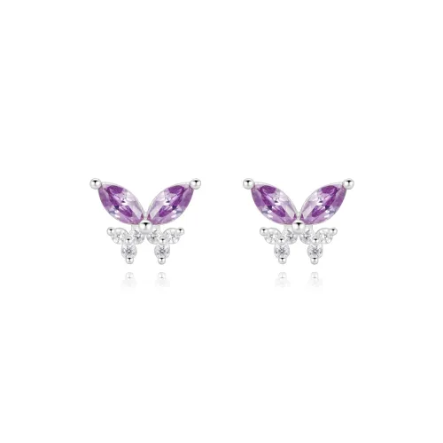 KUMET Sterling Silver Stud Earrings Women's