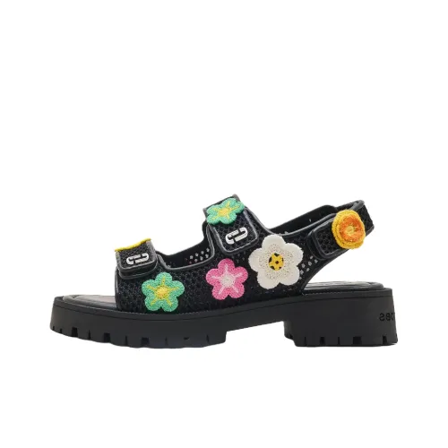 MARC JACOBS Daisies Sunny Beach Sandals 4cm Women's Black