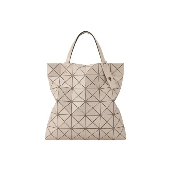 ISSEY MIYAKE Polyvinyl Chloride Resin Tote Bag, Shopping Bag, Handbag Women's Sandy Beige