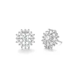 Small Sun Stud Earrings-Silver Version