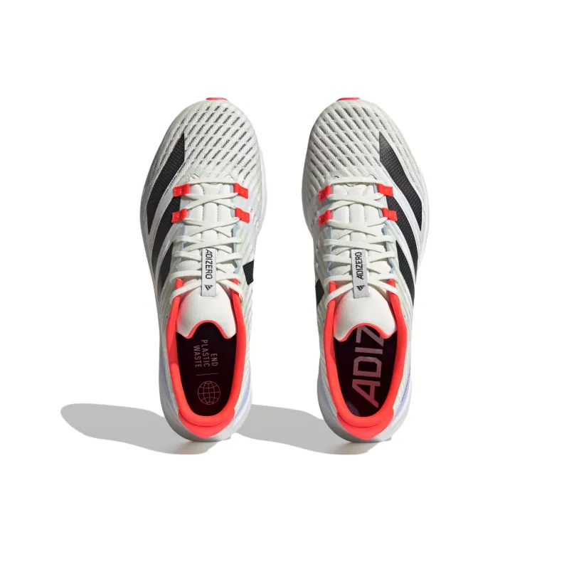 Adidas Adizero RC 5 Anti Slip Wear Resistant Low Top Casual Running Shoes Unisex White Red-4