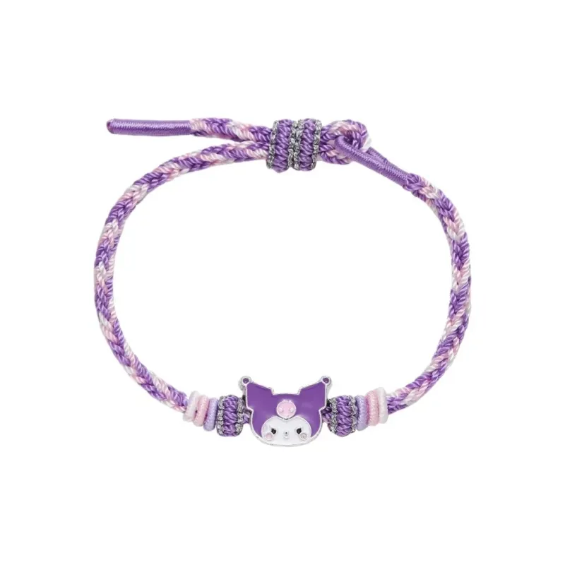 FIRST PARTY x Sanrio Kuromi Hello Kitty Hello Kitty Hand Woven Red String Rope Bracelets-0