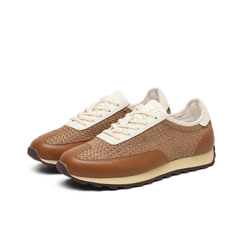 Angelmi Abrasion Resistant, Breathable, Lightweight Low Top Casual Shoes Men's Brown-1