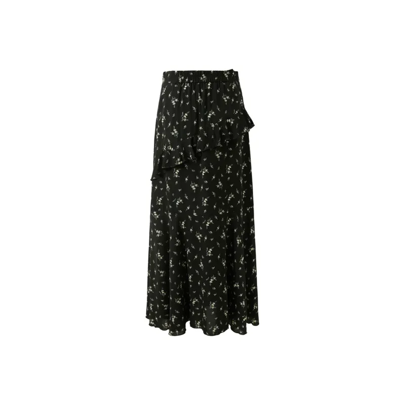 3COLOUR Casual Long Skirt Women's-1