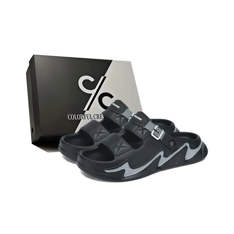 Colorful Creations Beach Sandals Men's Box-0