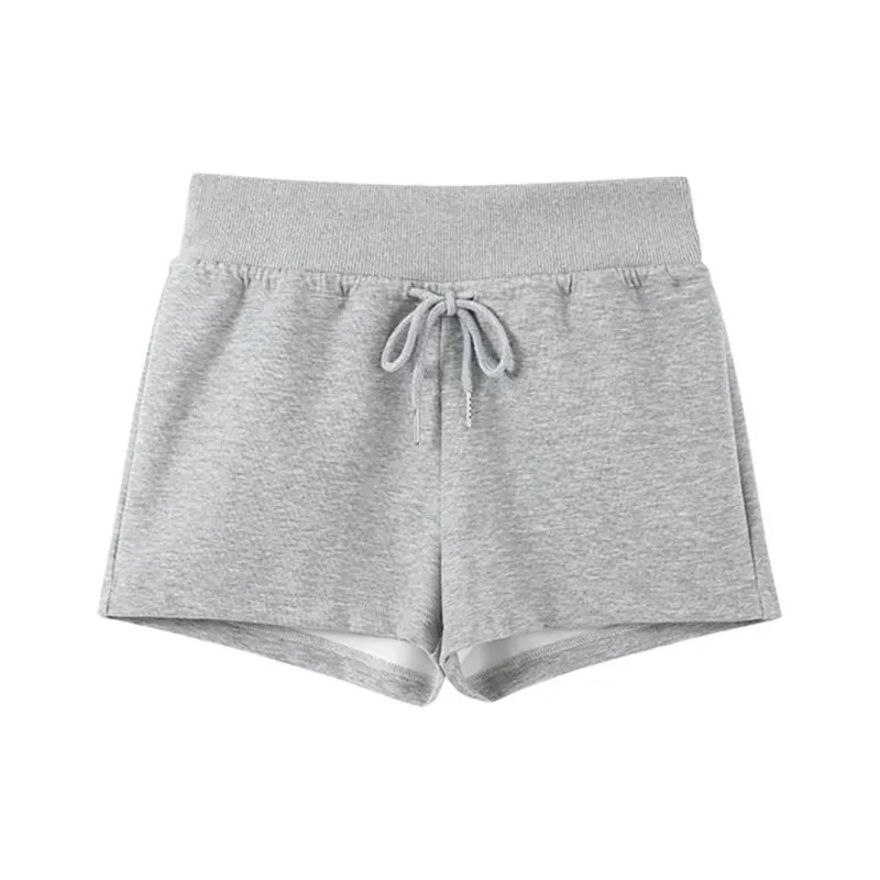TBSM Casual Shorts Women's White Heather Gray-17